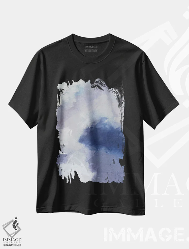 تیشرت مشکی طرح دار گرد آلوچه شکری II اثر جولیا کونتاسسی | فروشگاه ایماژ
