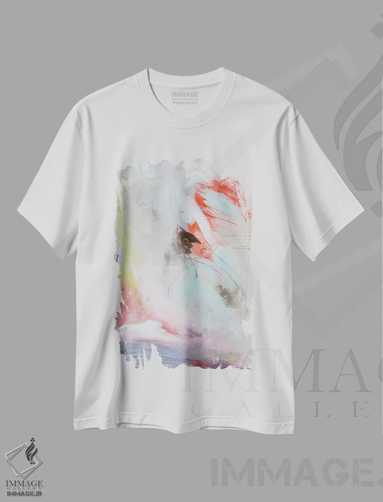 تیشرت سفید طرح دار در لذت گره خورده I اثر جولیا کونتاسسی | فروشگاه ایماژ
