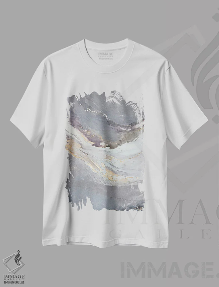 تیشرت سفید طرح دار مه سامبا اثر جولیا کونتاسسی | فروشگاه ایماژ