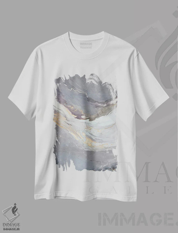 تیشرت سفید طرح دار مه سامبا اثر جولیا کونتاسسی | فروشگاه ایماژ