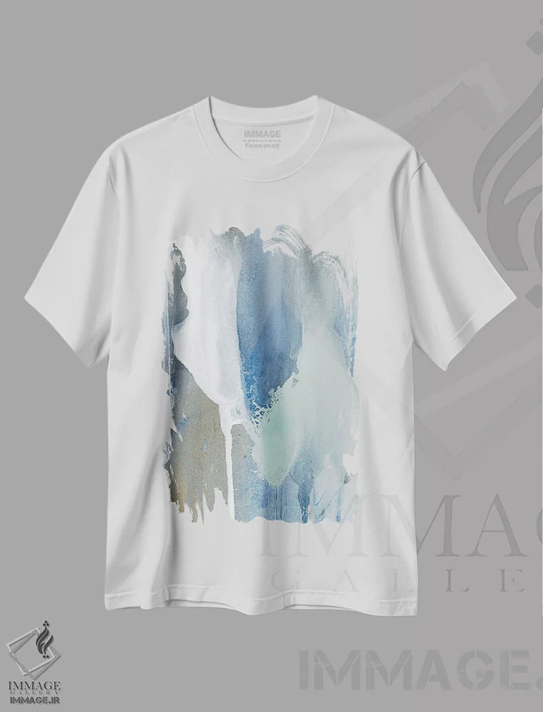 تیشرت سفید طرح دار دود و نجواها اثر جولیا کونتاسسی | immage.ir