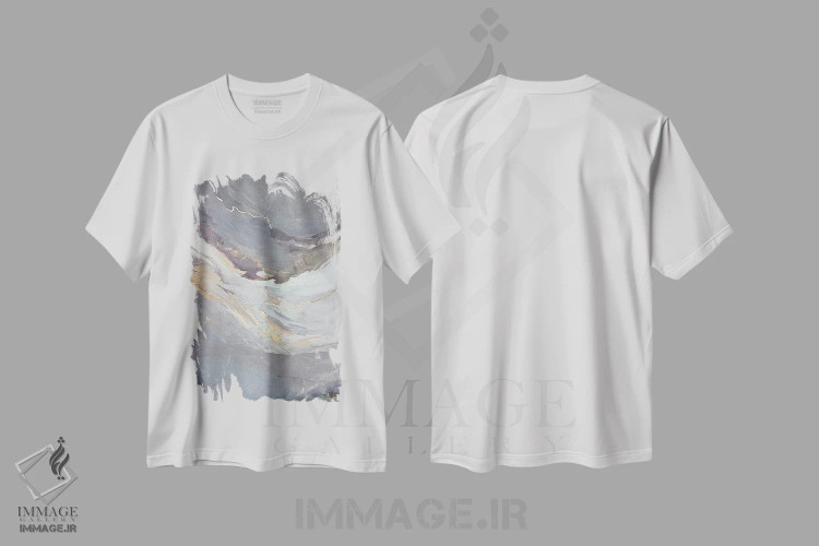 تیشرت سفید طرح دار مه سامبا اثر جولیا کونتاسسی | فروشگاه ایماژ