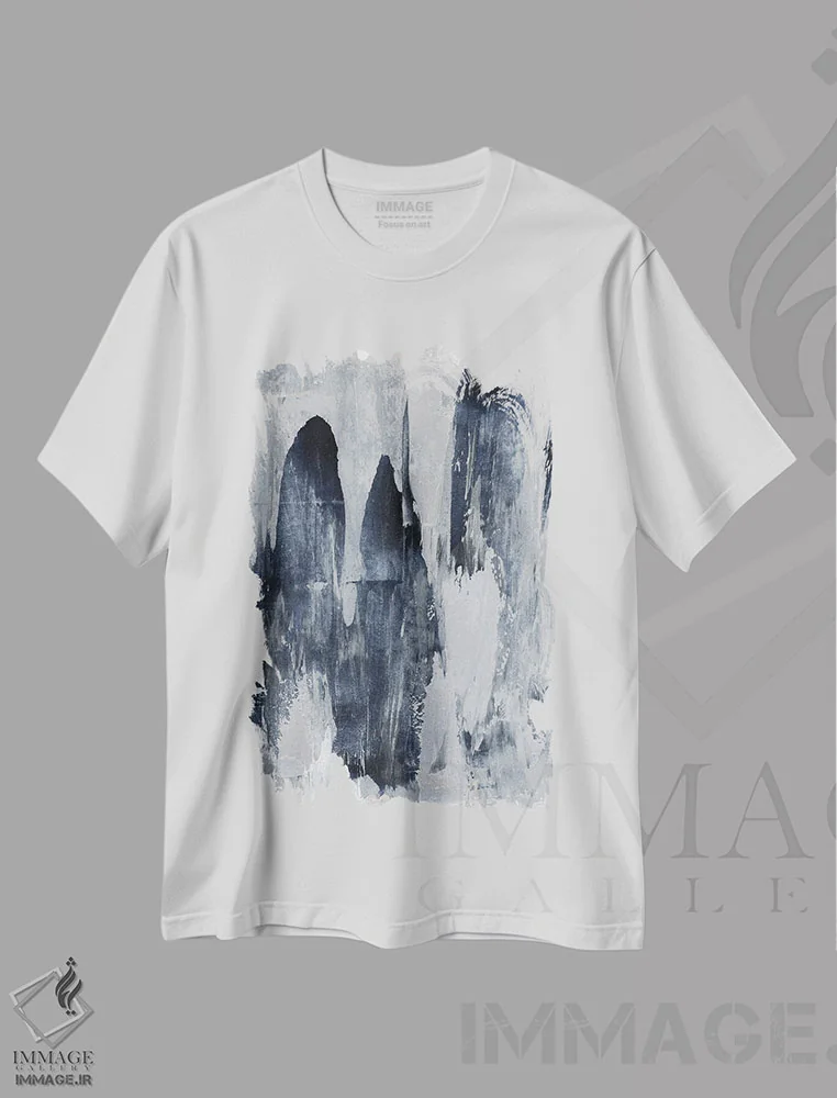 تیشرت سفید طرح دار مخفیگاه اثر جولیا کونتاسسی | فروشگاه ایماژ