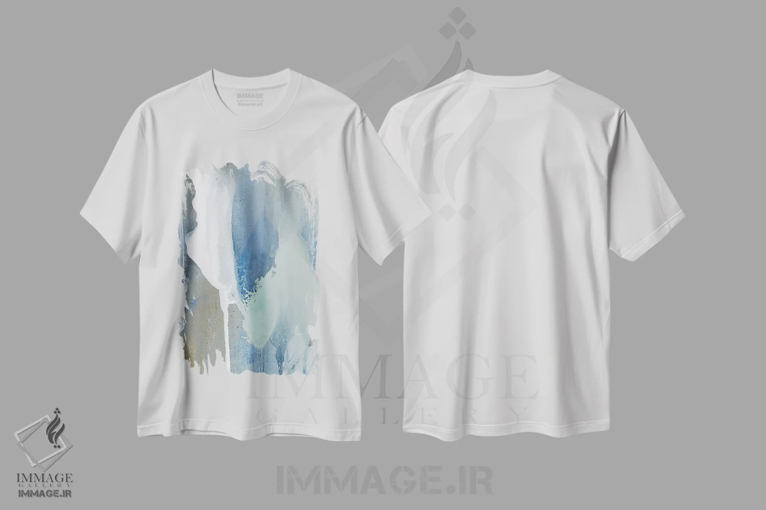 تیشرت سفید طرح دار دود و نجواها اثر جولیا کونتاسسی | immage.ir