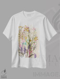 تیشرت سفید طرح دار بیابان گل ها، دکور معاصر اثر جیکوب کیو | immage.ir