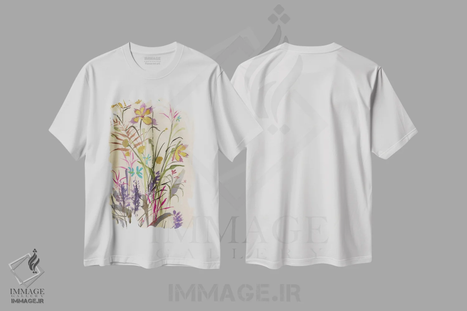 تیشرت سفید طرح دار بیابان گل ها، دکور معاصر اثر جیکوب کیو | immage.ir
