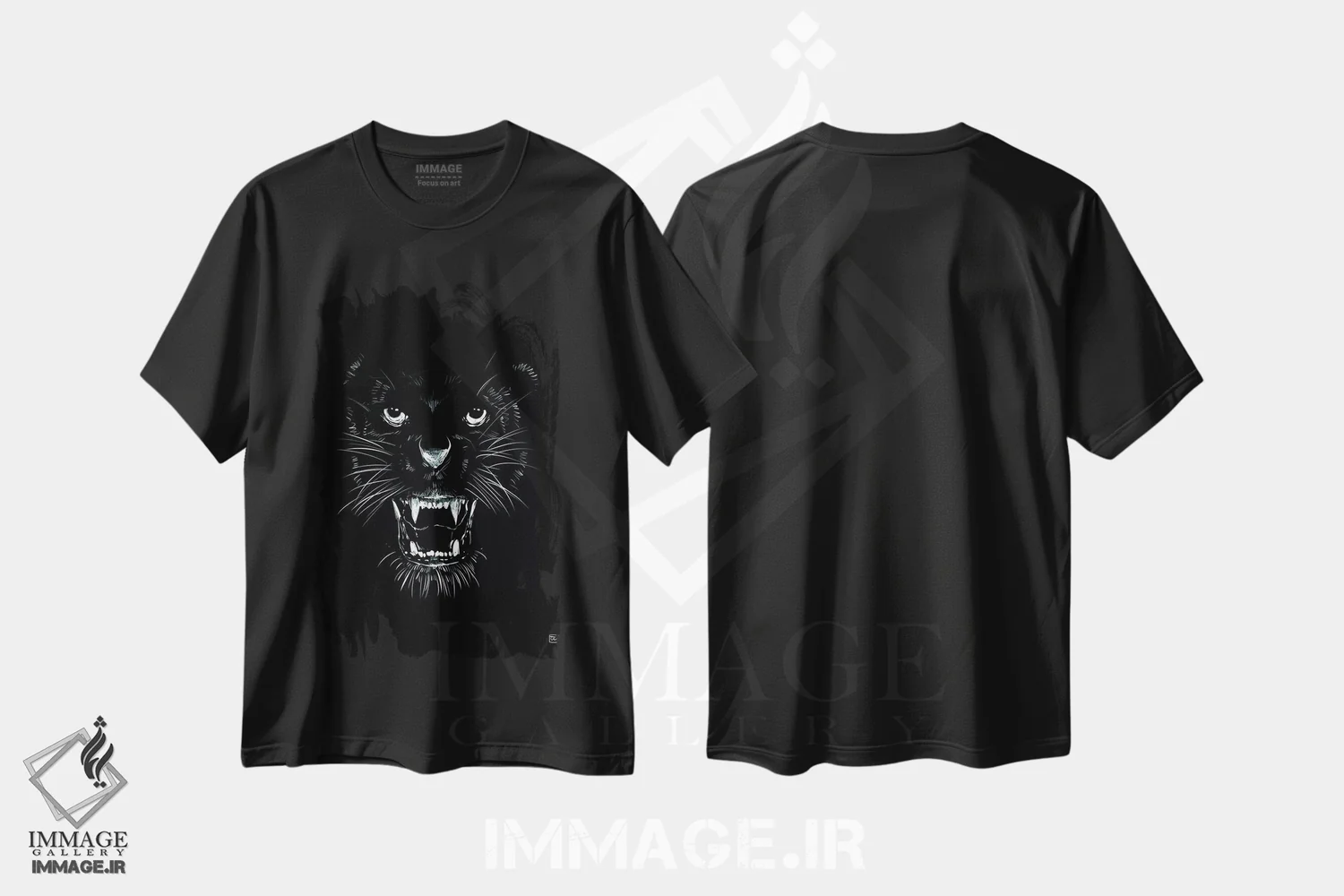 تیشرت مشکی طرح دار هیولا، دکوراسیون جایگزین اثر جوزپه کریستیانو | فروشگاه ایماژ