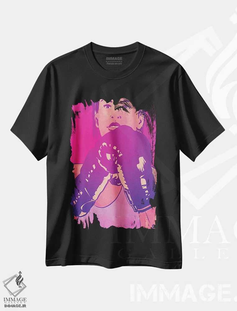 تیشرت مشکی طرح دار بوکس VII اثر جوزپه کریستیانو | فروشگاه ایماژ
