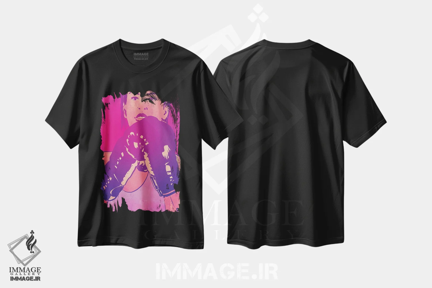 تیشرت مشکی طرح دار بوکس VII اثر جوزپه کریستیانو | فروشگاه ایماژ