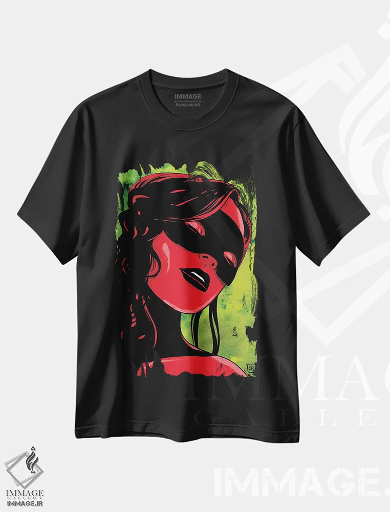تیشرت مشکی طرح دار کارناوال اثر جوزپه کریستیانو | immage.ir