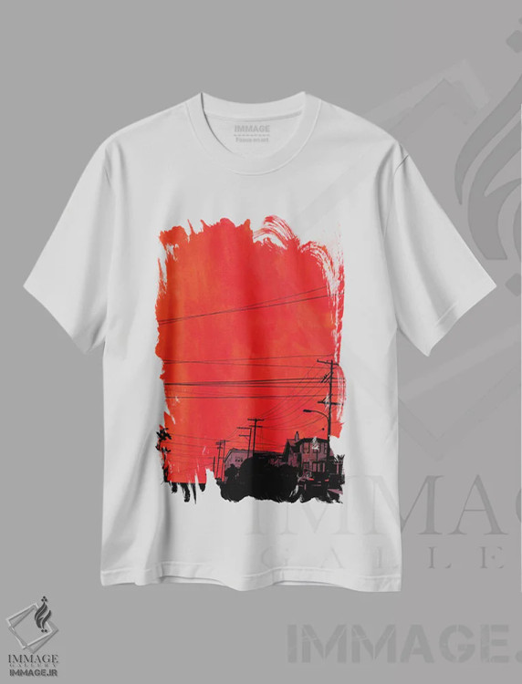 تیشرت سفید طرح دار ماشین ها XII اثر جوزپه کریستیانو | immage.ir