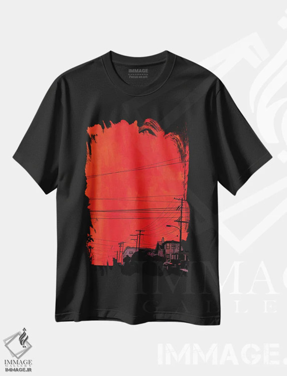 تیشرت مشکی طرح دار ماشین ها XII اثر جوزپه کریستیانو | فروشگاه ایماژ
