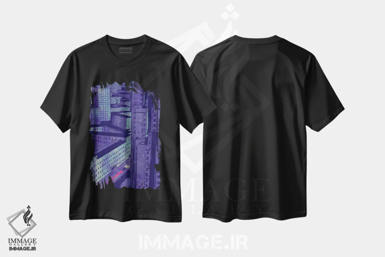 تیشرت مشکی طرح دار ماشین ها X اثر جوزپه کریستیانو | immage.ir