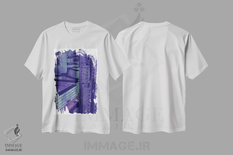 تیشرت سفید طرح دار سگ اثر جوزپه کریستیانو | فروشگاه ایماژ