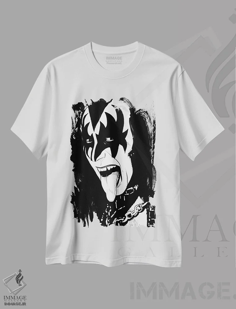 تیشرت سفید طرح دار جین سیمونز اثر جوزپه کریستیانو | فروشگاه ایماژ