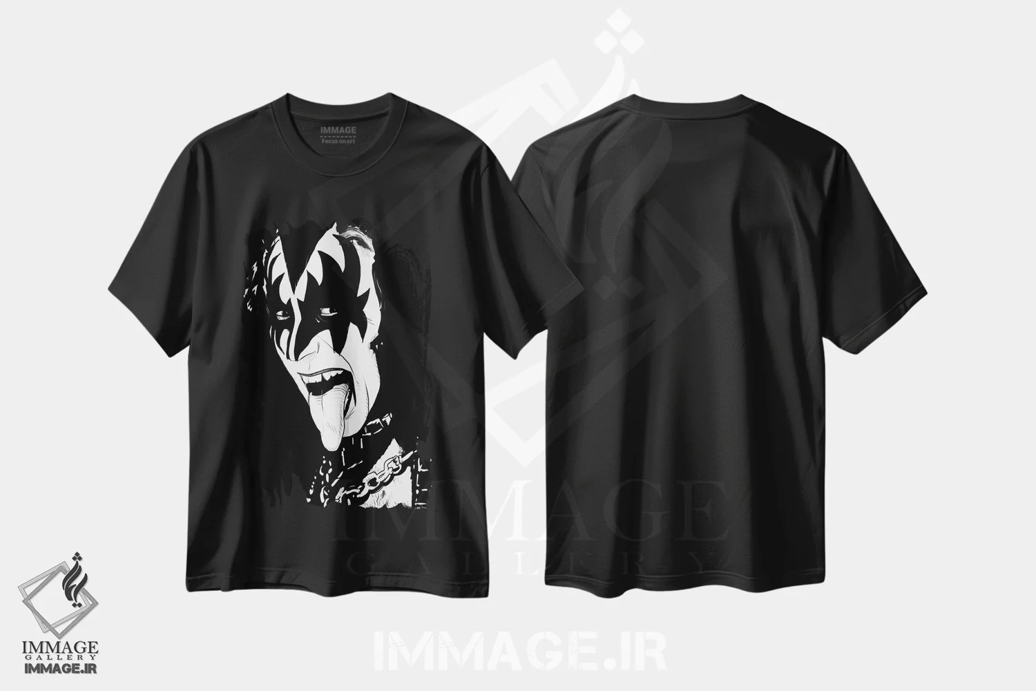 تیشرت مشکی طرح دار جین سیمونز اثر جوزپه کریستیانو | immage.ir