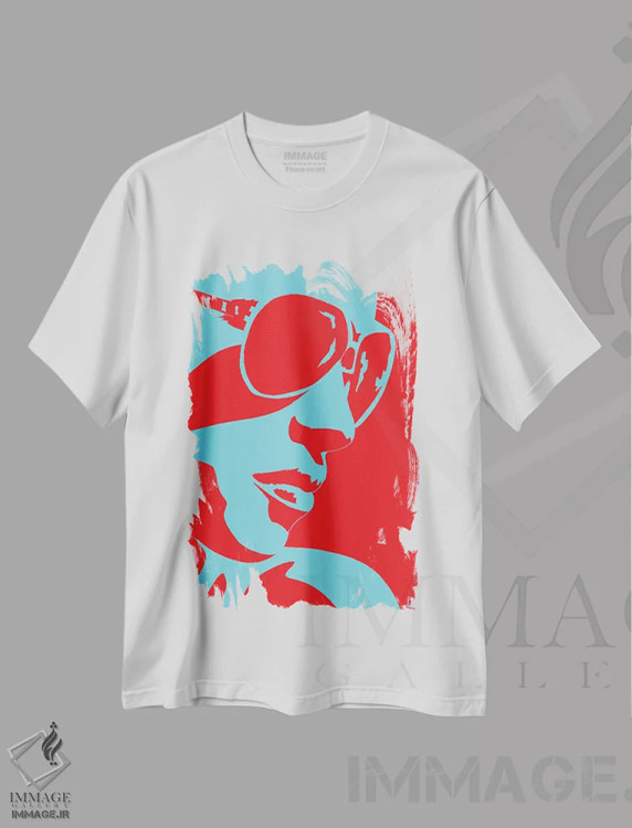 تیشرت سفید طرح دار شب های نئونی ۱۰، هنر فاخر معاصر اثر جوزپه کریستیانو | immage.ir