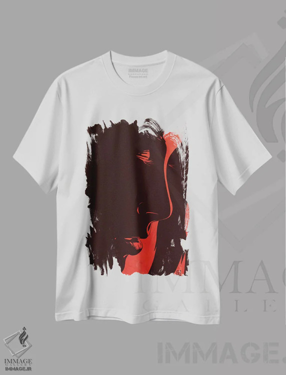 تیشرت سفید طرح دار نفس بکش اثر جوزپه کریستیانو | immage.ir