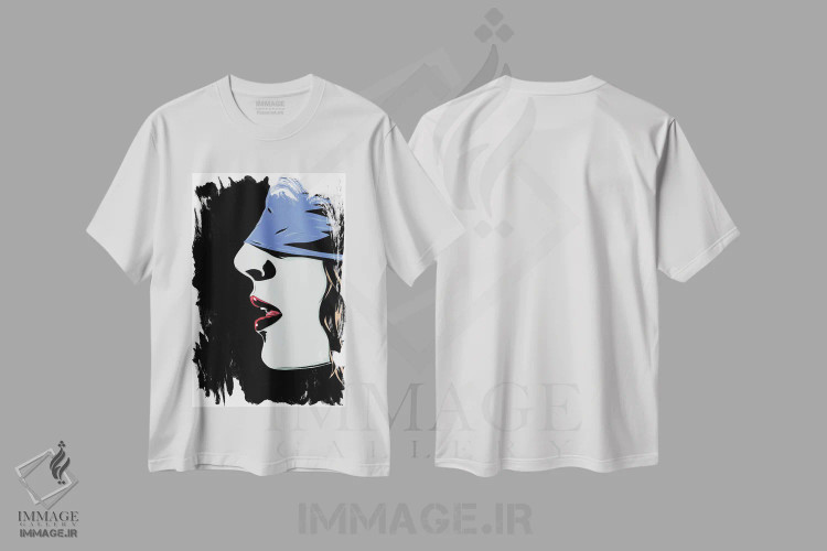 تیشرت سفید طرح دار نگاه اثر جوزپه کریستیانو | immage.ir