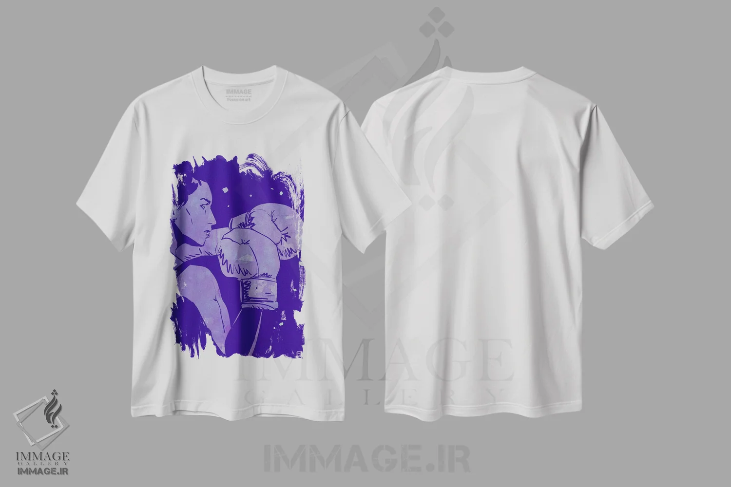تیشرت سفید طرح دار باشگاه بوکس ۲ اثر جوزپه کریستیانو | immage.ir