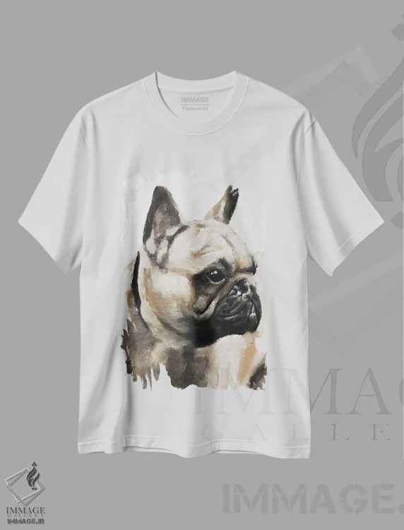 تیشرت سفید طرح دار پاگ جدی، دکور معاصر اثر جیمز کوتز | immage.ir