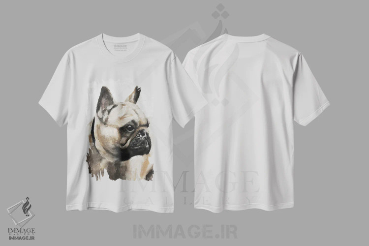 تیشرت سفید طرح دار پاگ جدی، دکور معاصر اثر جیمز کوتز | immage.ir