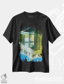 تیشرت مشکی طرح دار تابستان ال، هنر فاخر معاصر اثر جف کارپنتر | فروشگاه ایماژ