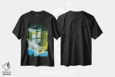 تیشرت مشکی طرح دار تابستان ال، هنر فاخر معاصر اثر جف کارپنتر | فروشگاه ایماژ