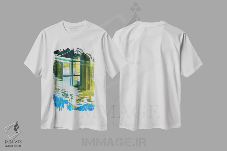 تیشرت سفید طرح دار تابستان ال، هنر فاخر معاصر اثر جف کارپنتر | immage.ir