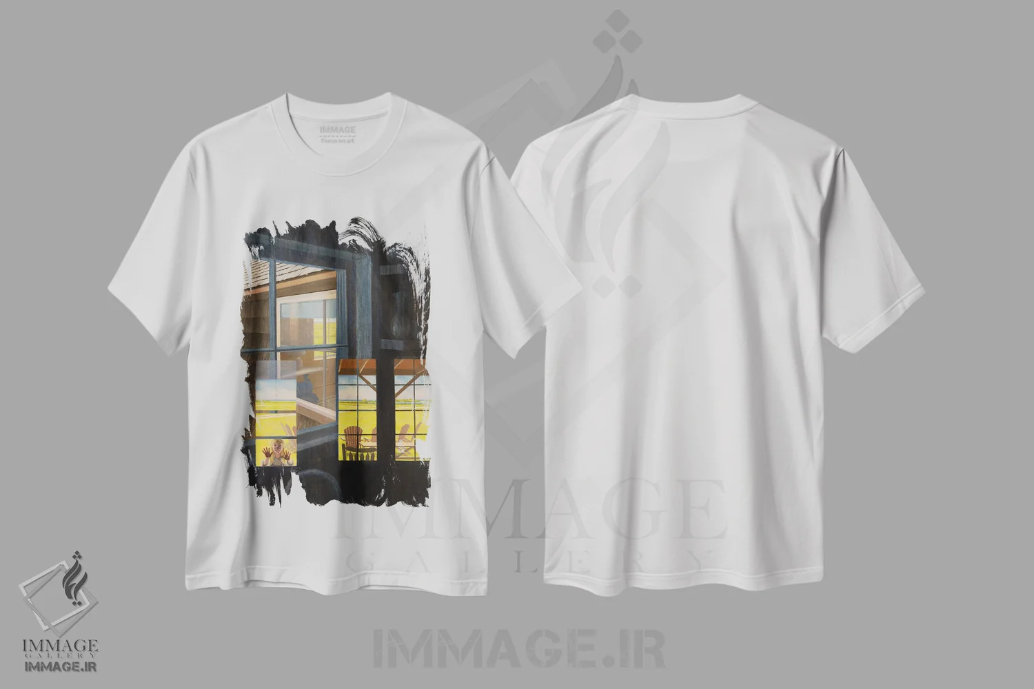 تیشرت سفید طرح دار کسی اونجاست؟، هنر فاخر معاصر اثر جف کارپنتر | immage.ir