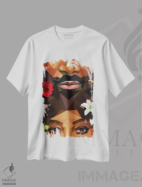 تیشرت سفید طرح دار اتحاد، هنر آمریکایی آفریقایی تبار اثر مایکل جرماین داوتی | immage.ir