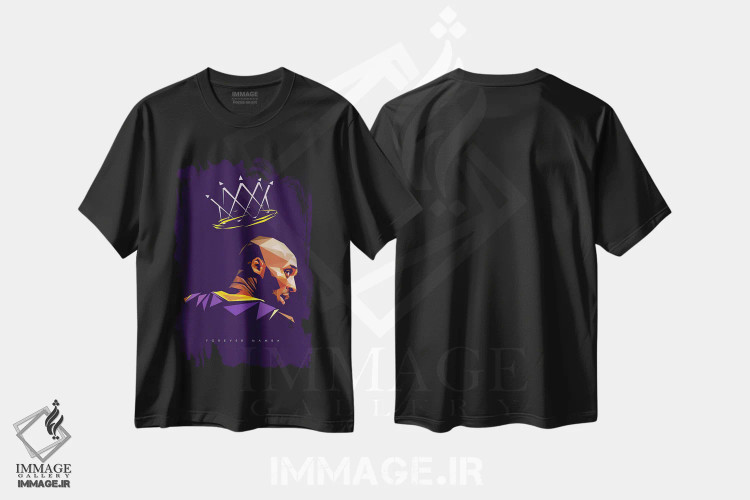تیشرت مشکی طرح دار کوبه، هنر آمریکایی آفریقایی تبار اثر مایکل جرماین داوتی | immage.ir