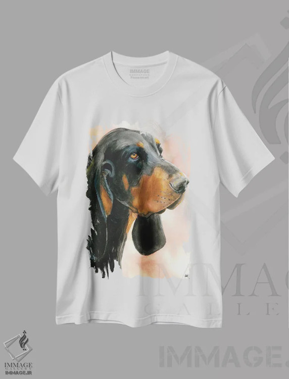 تیشرت سفید طرح دار آر اند بی اثر جودیت استاین | فروشگاه ایماژ