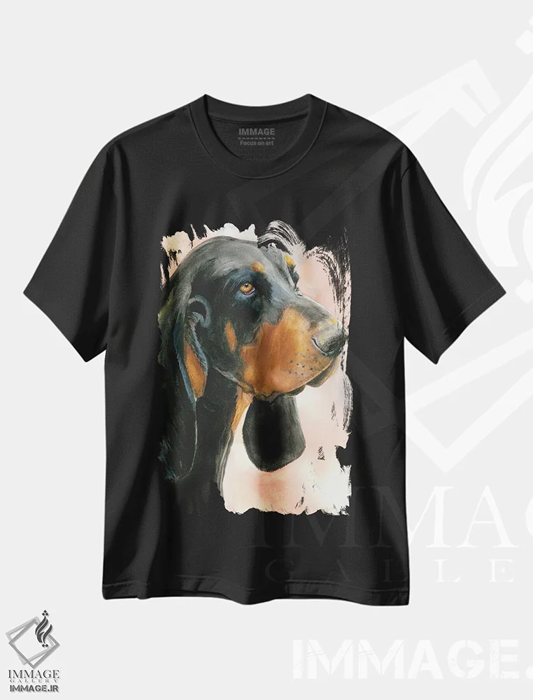 تیشرت مشکی طرح دار آر اند بی اثر جودیت استاین | immage.ir