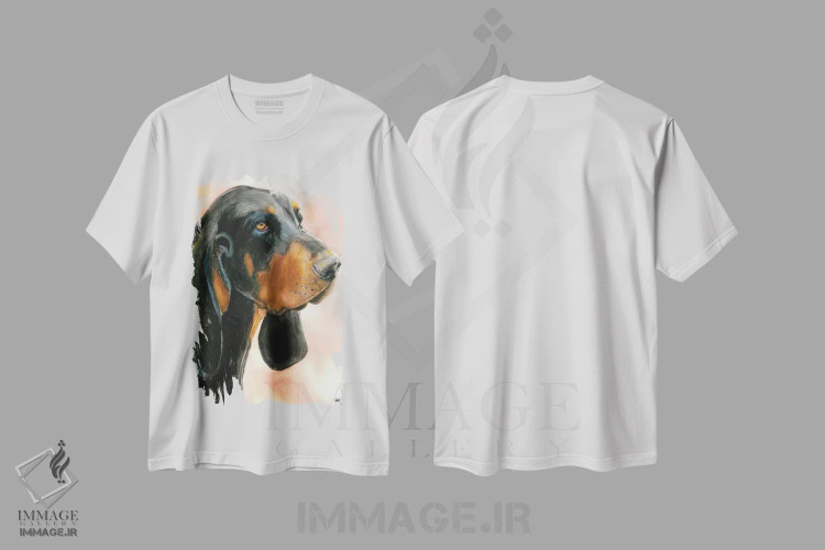 تیشرت سفید طرح دار آر اند بی اثر جودیت استاین | فروشگاه ایماژ