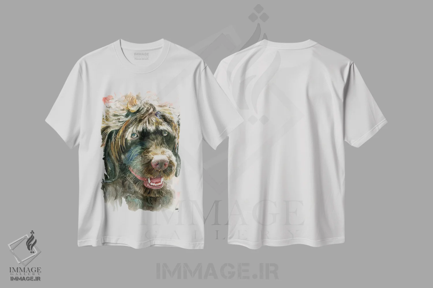 تیشرت سفید طرح دار پورتی، هنر فاخر معاصر اثر جودیت استاین | immage.ir