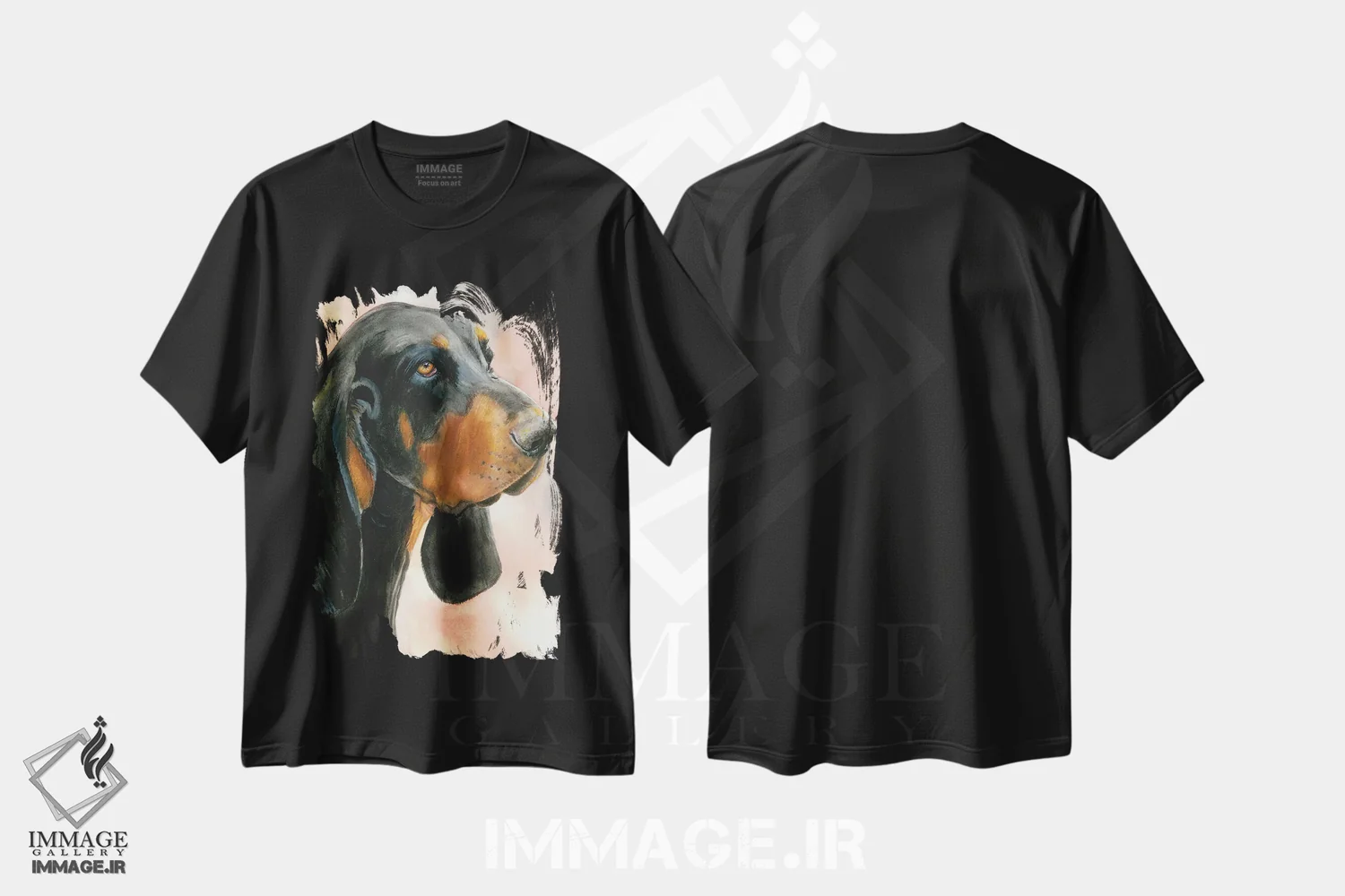 تیشرت مشکی طرح دار آر اند بی اثر جودیت استاین | immage.ir