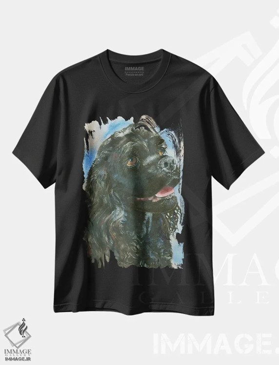 تیشرت مشکی طرح دار کلاغ، هنر فاخر معاصر اثر جودیت استاین | فروشگاه ایماژ