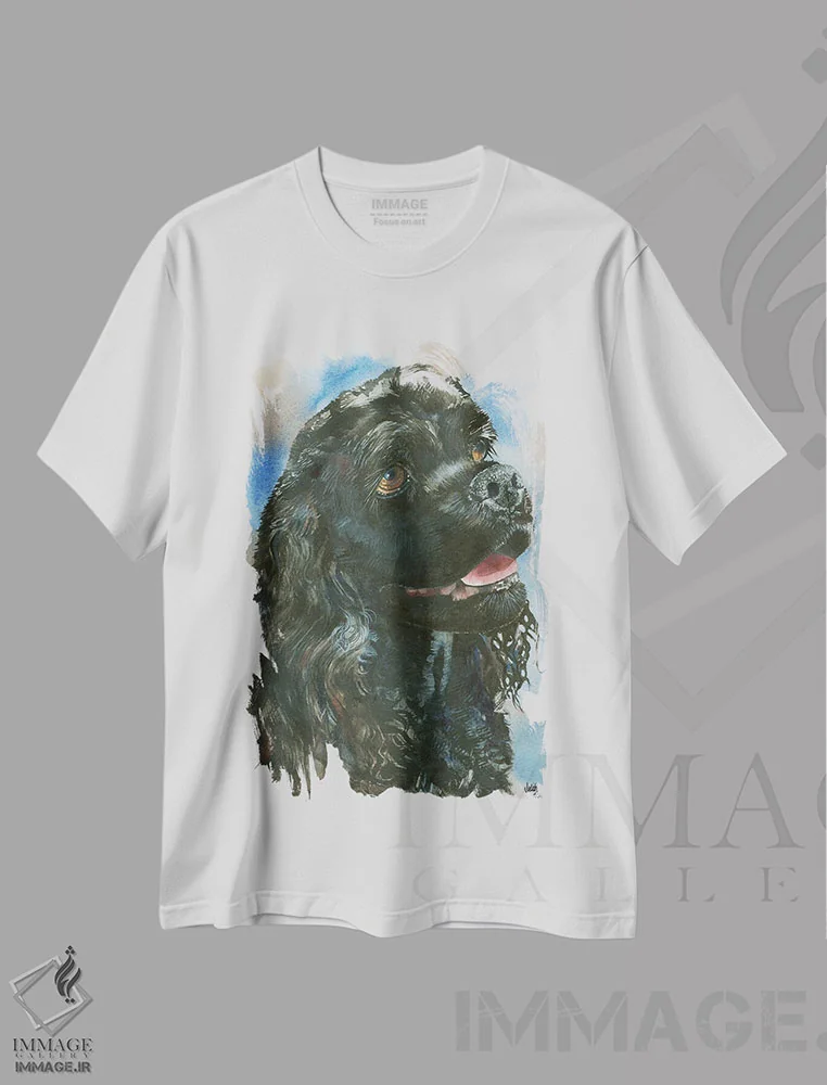 تیشرت سفید طرح دار کلاغ، هنر فاخر معاصر اثر جودیت استاین | immage.ir