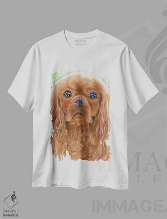 تیشرت سفید طرح دار کفش های یاقوتی، هنر فاخر معاصر اثر جودیت استاین | immage.ir