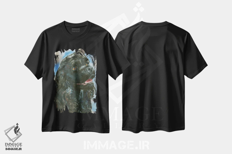 تیشرت مشکی طرح دار کلاغ، هنر فاخر معاصر اثر جودیت استاین | فروشگاه ایماژ