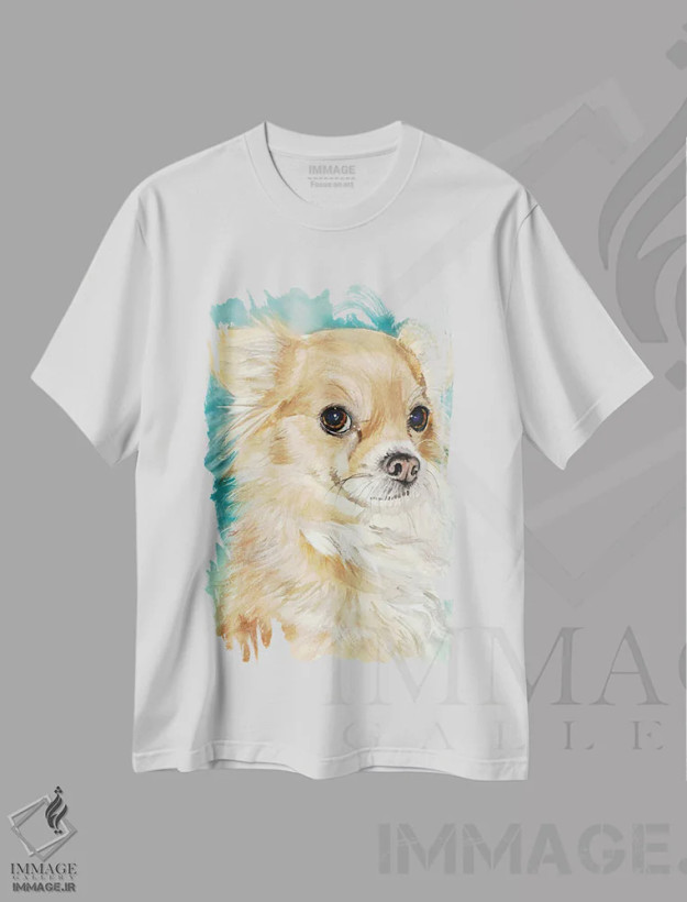 تیشرت سفید طرح دار سوفی، هنر فاخر معاصر اثر جودیت استاین | فروشگاه ایماژ