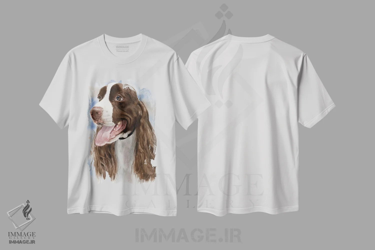 تیشرت سفید طرح دار وارد عمل شدن، هنر فاخر معاصر اثر جودیت استاین | immage.ir