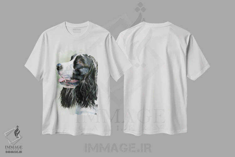 تیشرت سفید طرح دار زمان بهار، هنر فاخر معاصر اثر جودیت استاین | فروشگاه ایماژ