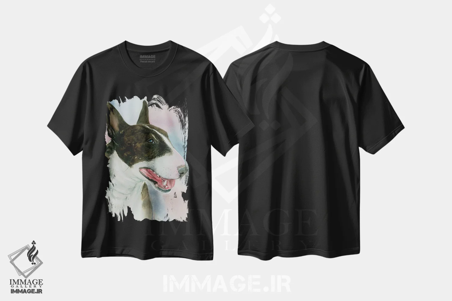 تیشرت مشکی طرح دار سیب زمینی ها، هنر فاخر معاصر اثر جودیت استاین | فروشگاه ایماژ