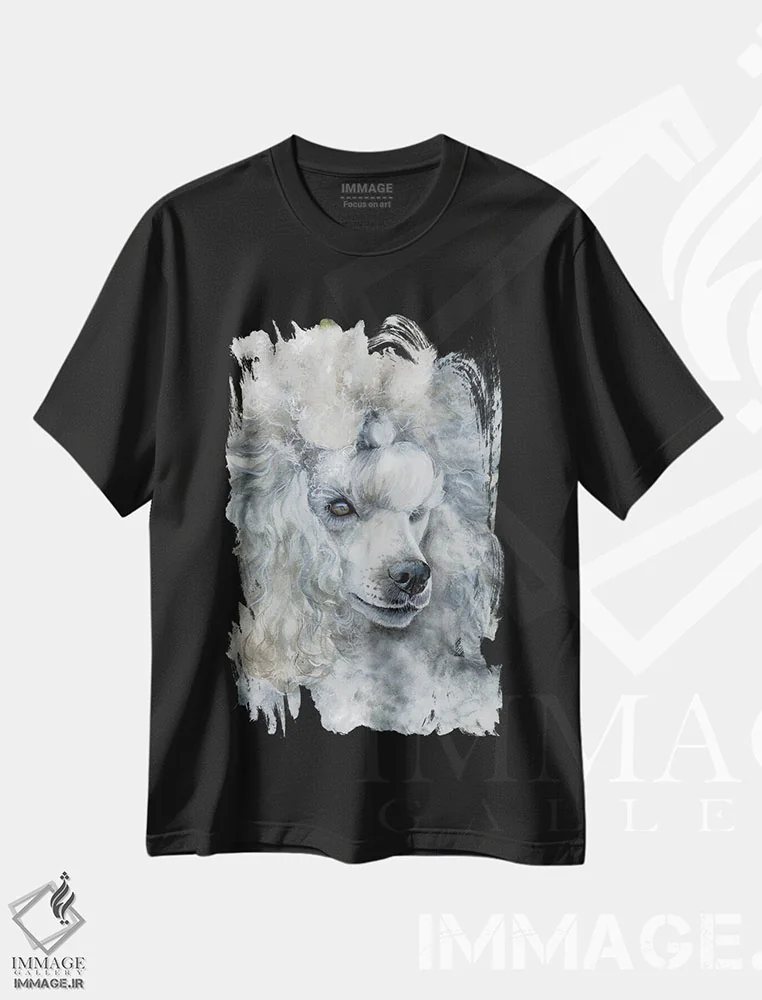 تیشرت مشکی طرح دار نقره استرلینگ، هنر فاخر معاصر اثر جودیت استاین | فروشگاه ایماژ