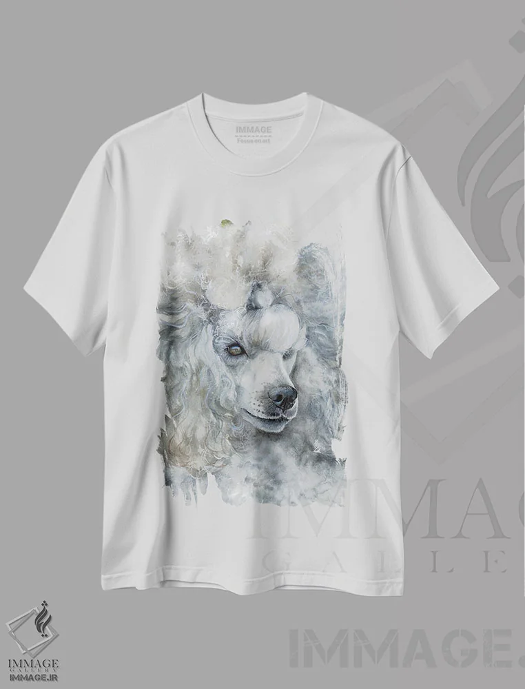 تیشرت سفید طرح دار نقره استرلینگ، هنر فاخر معاصر اثر جودیت استاین | immage.ir