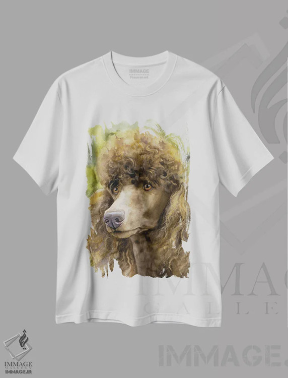 تیشرت سفید طرح دار صورت قارچ ترافل، هنر فاخر معاصر اثر جودیت استاین | immage.ir