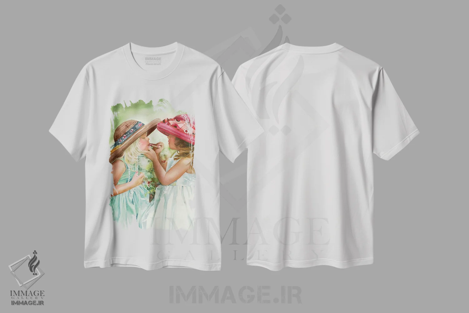 تیشرت سفید طرح دار دختران شیک، تزئینی اثر جودیت استاین | immage.ir