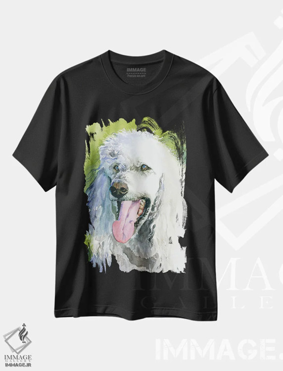 تیشرت مشکی طرح دار الیور، دکور معاصر اثر جودیت استاین | immage.ir